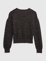 GAP Kids cotton sweater zebra - Girls