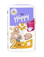 Bella Baby Happy Mini 3-6 kg dětské pleny 38 ks