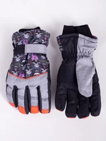 Yoclub Detské zimné lyžiarske rukavice REN-0284C-A150