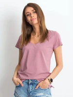 Dámske tričko Fashionhunters V-neck