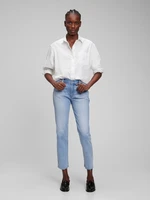 GAP Jeans mid rise girlfriend Washwell - Women