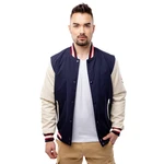 Men's Baseball Jacket GLANO - dark blue