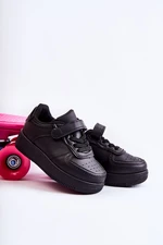 Children's sports shoes with Velcro Black Elike