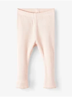 Light Pink Girly Ribbed Leggings name it Dianne - Girls