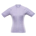 Women's cycling jersey with cool-dry ALPINE PRO SAGENA pastel lilac variant pa