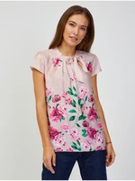 Light Pink Floral Blouse ORSAY - Women