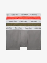 Calvin Klein Set of three men's boxer shorts in red, khaki and gray Calvin K - Men