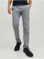 Grey Mens Checkered Trousers Jack & Jones Marco - Men