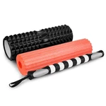 Spokey MIX ROLL fitness massage parser 3in1, black-red