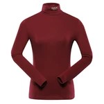 Women's long-sleeved turtleneck nax NAX BERWA port wine