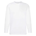 White Men's Valueweight Long Sleeve T-shirt Fruit of the Loom