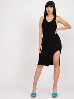 Black dress on wide shoulder straps OCH BELLA