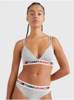 Light grey women's brindle bra Tommy Jeans