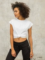 White women's T-shirt FOR FITNESS