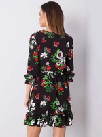 Black floral dress by Arlette