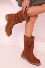 Soho Tan Women's Suede Boots & Booties 17470