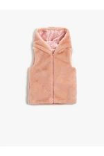 Koton Basic Plush Vest Hoodie