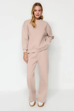 Trendyol Mink Plush Knitted Tracksuit Set