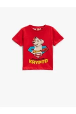 Koton Super Dog Krypto Printed T-Shirt Licensed Short Sleeve Cotton