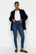 Trendyol Navy Blue High Waist Skinny Jeans