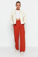 Trendyol Tile Cargo Woven Pocket Detailed Trousers