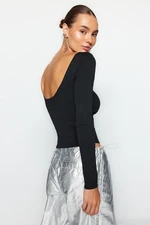 Trendyol Black Open Back Knitwear Sweater