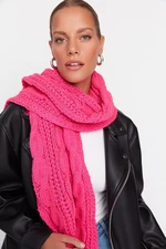 Trendyol Fuchsia Knit Detailed Knitwear Scarf