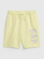 Light yellow boys' tracksuit shorts GAP