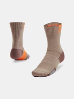 Under Armour UA AD Playmaker 1pk Mid Brown Sports Socks