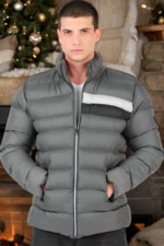 M8650 DEWBERRY MEN'S PUFFER COAT-PLAIN GREY