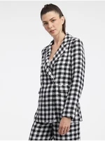 Orsay White and Black Checkered Jacket - Ladies