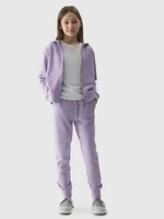 Dívčí tepláky typu jogger - fialové