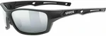 UVEX Sportstyle 232 Polarized Black/Mirror Silver Lunettes vélo