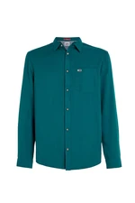 Tommy Jeans Shirt - TJM SOLID FLANNEL SH green