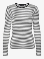 Čierno-biele dámske pruhované tričko Vero Moda Chloe