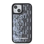 Zadní kryt Karl Lagerfeld Liquid Glitter Monogram Gradient pro Apple iPhone 14, černá