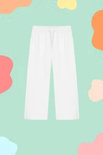 Trendyol White Girl White Denim Pants Jean