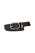 Tommy Jeans Opasok - TJW OVAL 3.0 BELT čierny