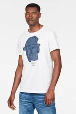 G-STAR T-shirt - Graphic 10 r t ss white-dark blue