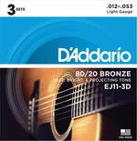 D'Addario EJ11-3D Struny pro akustickou kytaru