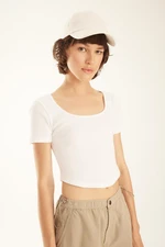 DEFACTO Cool Fitted Ribbed Camisole Short Sleeve T-Shirt