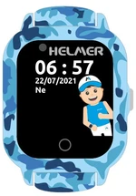 Helmer Chytré dotykové hodinky s GPS lokátorem a fotoaparátem - LK 710 4G modré