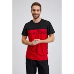 SAM 73 Men's T-shirt black and red SAM73 Cetus