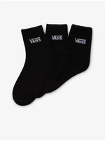 Sada tří párů dámských ponožek v černé barvě VANS Classic Half Crew - Dámské