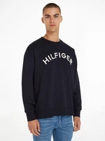 Tommy Hilfiger Arched Crew Mikina Modrá