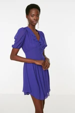 Trendyol Purple Detailed Evening Dress