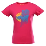 Women's organic cotton T-shirt ALPINE PRO EKKA cabaret variant pa