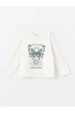 LC Waikiki Crew Neck Printed Girl's T-Shirt