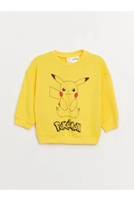 LC Waikiki Crew Neck Long Sleeve Pokemon Printed Baby Boy Sweatshirt