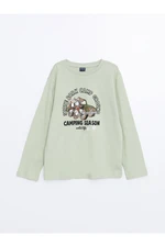 LC Waikiki Crew Neck Nostalgic Monkey Printed Boy's T-Shirt